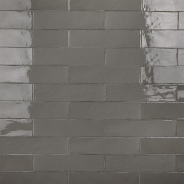 SomerTile - Chester 3  x 12  Subway Tile - Grey For Sale