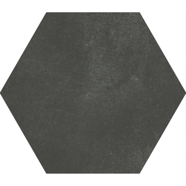 Soci Tile - Aura Hexagon 9  x 10  Porcelain Tile - Black Sale