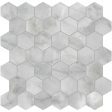 Anatolia - Plata 2 in. Glazed Porcelain Hexagon Mosaic - Onyx Crystallo Matte on Sale