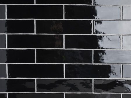 SomerTile - Chester 3  x 12  Subway Tile - Nero Fashion