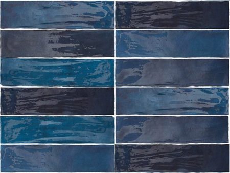 Arizona Tile - Flash 3  x 12  Ceramic Wall Tile - Cobalt For Cheap