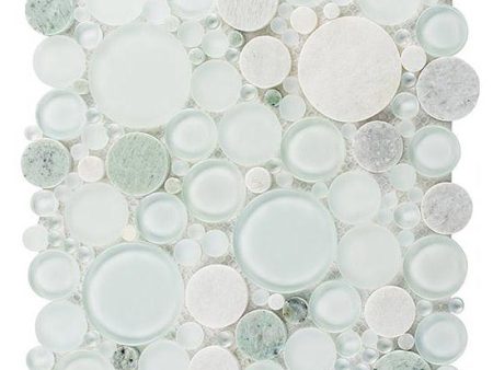 Bellagio Tile Bubble Series Mosaic Tile (Full Sheet) - Moonstone Supply