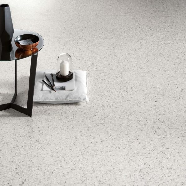 Arizona Tile - Terrazzo 24  x 24  Porcelain Tile - White Fashion