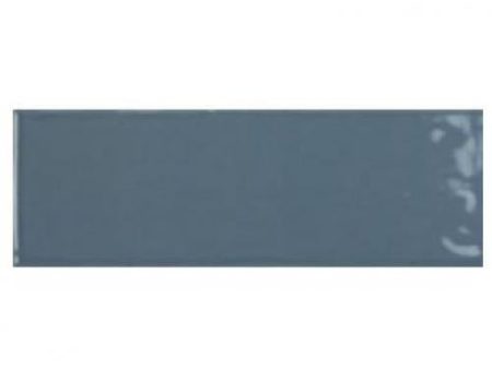 Tamiami - Ashley 4  x 12  Ceramic Wall Tile - Blu Glossy For Sale