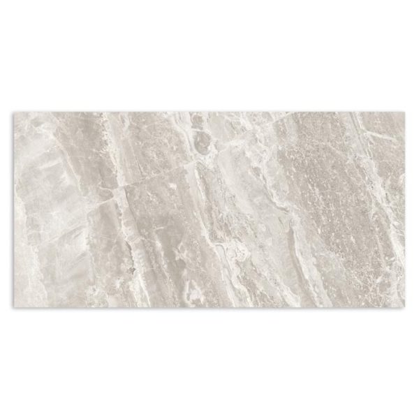 Tesoro - Mayfair 12 in. x 24 in. Porcelain Tile - Stella Argento Polished For Cheap