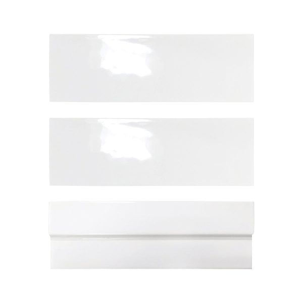 Lungarno Ceramics - Casablanca 2  x 6  Wall Tile - Cloud For Cheap