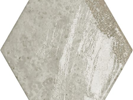 Bestile - Carmen 5.1 in. x 5.9 in. Hexagon Porcelain Tile - Grey Hot on Sale