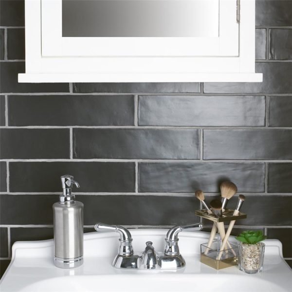 SomerTile - Chester 3  x 12  Subway Tile - Matte Nero Online