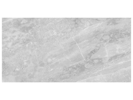 Anatolia - Plata 24 in. x 48 in. Glazed Porcelain Rectified Tile - Perla Grigia Polished Hot on Sale