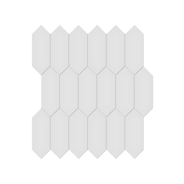 Anatolia - Soho Porcelain 2 in. x 5 in. Picket Mosaic - Gallery Grey Matte Fashion