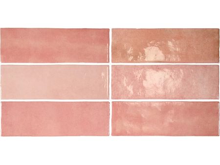 Equipe - Artisan Collection - 2.5  x 8  Wall Tile - Rose Mallow Online