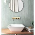 Equipe - Tribeca Collection - 2.5 in. x 10 in. Wall Tile - Seaglass Mint Fashion