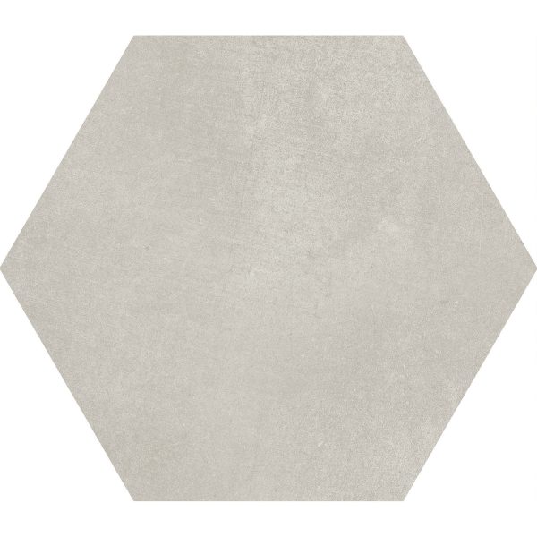 Soci Tile - Aura Hexagon 9  x 10  Porcelain Tile - Gray Hot on Sale