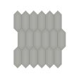 Anatolia - Soho Porcelain 2 in. x 5 in. Picket Mosaic - Cement Chic Matte For Discount