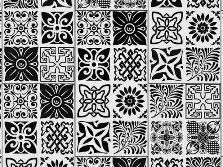 Trucor by Dixie Home - TRUCOR Tile 12  x 24  - Abstract - Black & White Online now