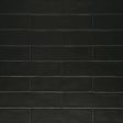 Bedrosians Tile & Stone - Clara 2.75  x 11  Matte Porcelain Tile - Noir For Cheap