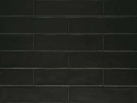 Bedrosians Tile & Stone - Clara 2.75  x 11  Matte Porcelain Tile - Noir For Cheap