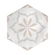 Lungarno Ceramics - Casablanca - Champagne Hex Deco Cheap