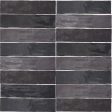 Arizona Tile - Flash 3  x 12  Ceramic Wall Tile - Graphite Online now