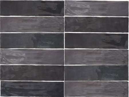 Arizona Tile - Flash 3  x 12  Ceramic Wall Tile - Graphite Online now