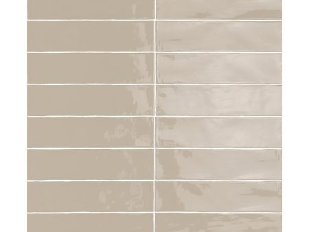 Lungarno - Linea 3 in. x 12 in. Ceramic Tile - Sabbia Glossy Online Hot Sale