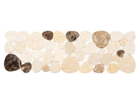 Bellagio Tile Holy Trail Series Pebble Mosaic Tile (Listello) - Mount Zion Online Sale