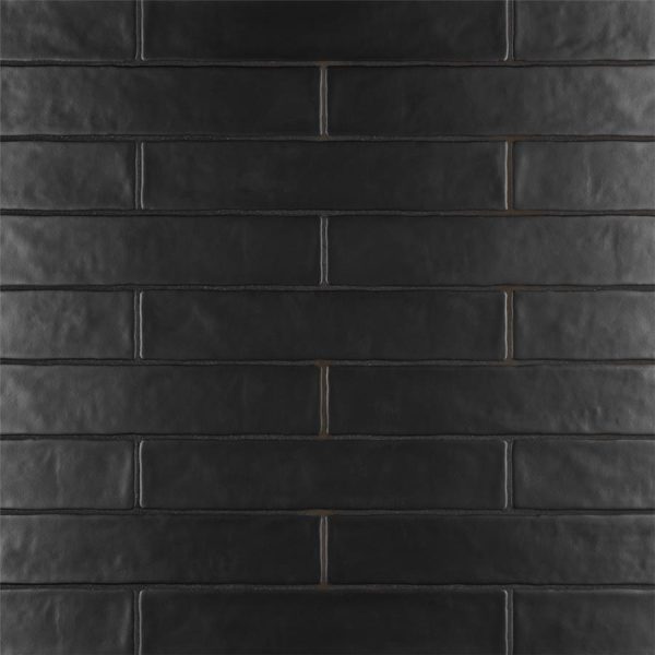 SomerTile - Chester 2  x 10  Subway Tile - Matte Nero Online