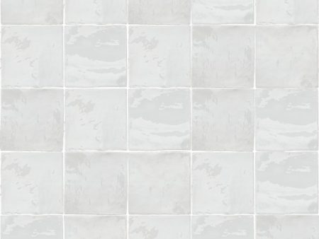 Arizona Tile - Flash 5  x 5  Ceramic Wall Tile - White Online Sale