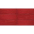 Tesoro - Maiolica 4 in. x 12 in. Ceramic Wall Tile - Rosso Online