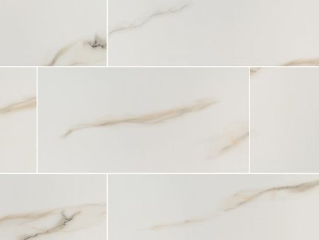 MSI - Aria 12 in. x 24 in. Porcelain Tile - Bianco Online now