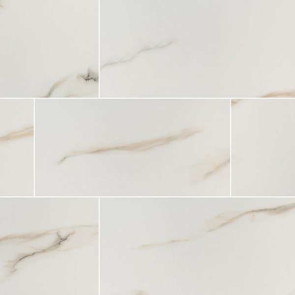 MSI - Aria 12 in. x 24 in. Porcelain Tile - Bianco Online now