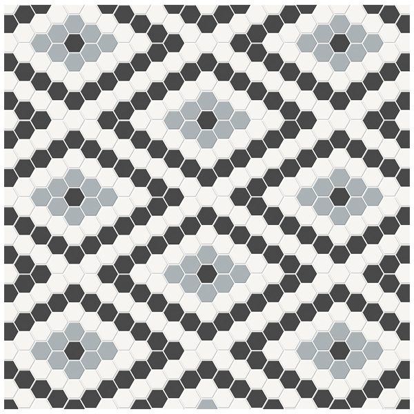 Anatolia - Soho Porcelain - Diamond Pattern Mosaic - Dawn Blend Matte Online Sale