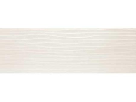 Marazzi - Materika 16 in. x 48 in. Ceramic Tile - Off White Wave Online Hot Sale