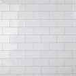 SomerTile - Chester 3  x 6  Subway Tile - Bianco For Discount