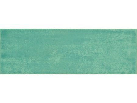 Tesoro - Maiolica 4 in. x 12 in. Bullnose - Acquamarine Hot on Sale