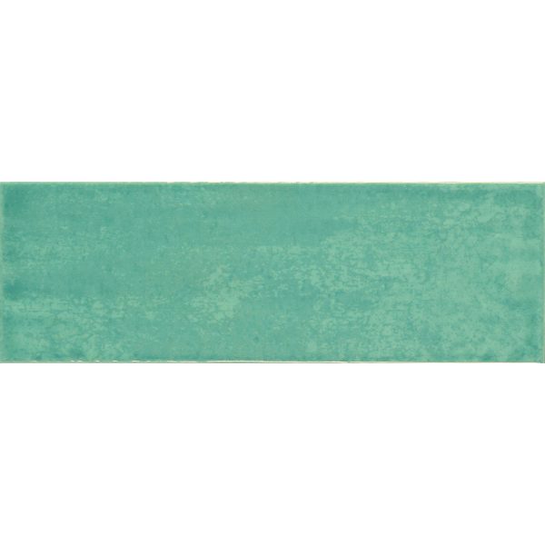 Tesoro - Maiolica 4 in. x 12 in. Bullnose - Acquamarine Hot on Sale