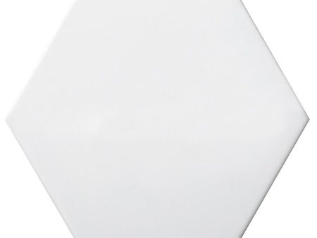 Emser Tile - Code 6 in. x 7 in. Hexagon Smooth Tile - Code White Cheap