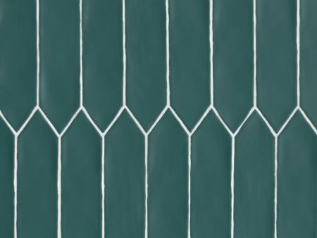 Bedrosians - Reine Collection 3  x 12  Wall Tile - Dark Teal Cheap