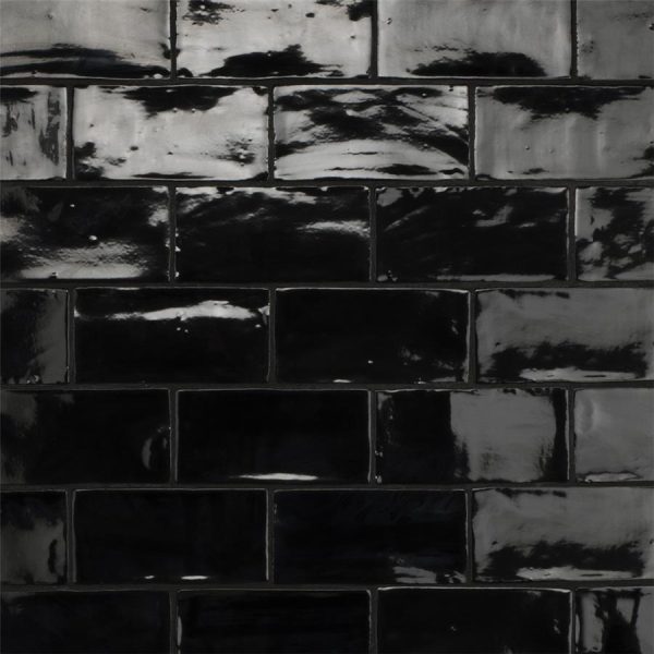 SomerTile - Chester 3  x 6  Subway Tile - Nero Online Sale