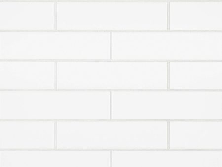 Bedrosians - Traditions 3  x 12  Ceramic Wall Tile - Matte White Online now