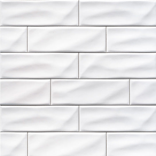 MSI - Highland Park - 4 in. x 12 in. Whisper White Subway Tile Online now