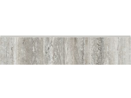 Anatolia - La Marca Glazed Porcelain 3 in. x 12 in. Honed Bullnose - Travertino Instrata Supply