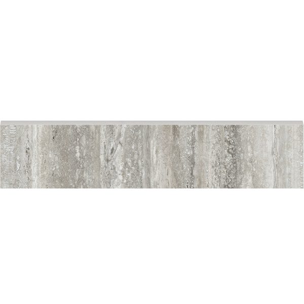 Anatolia - La Marca Glazed Porcelain 3 in. x 12 in. Honed Bullnose - Travertino Instrata Supply