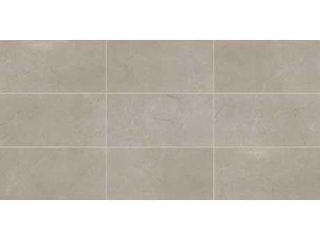 Marazzi - Classentino Marble 24 in. x 48 in. Porcelain Tile - Coliseum Gray Polished Online now