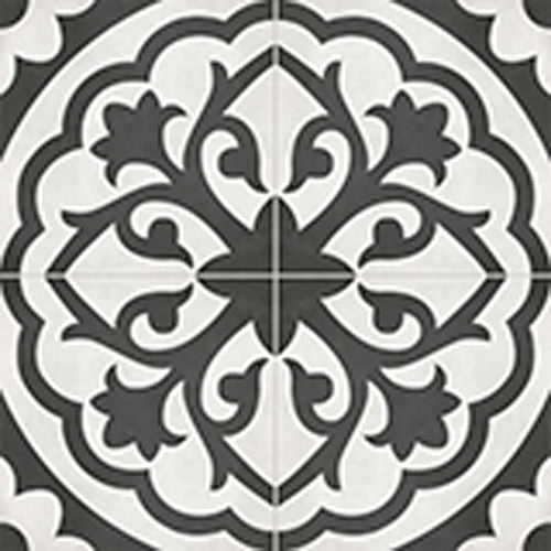 Anatolia - Form HD 8 in. x 8 in. Monochrome Deco - Lotus For Sale