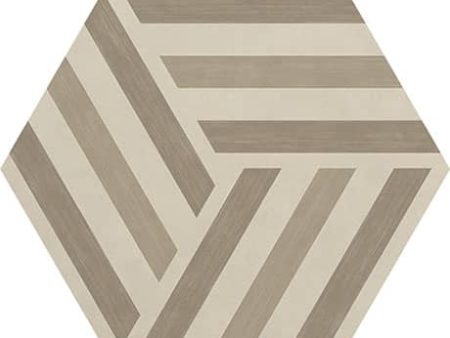 Daltile - Bee Hive 24 in. x 20 in. Porcelain Tile - Warm Run-Up on Sale