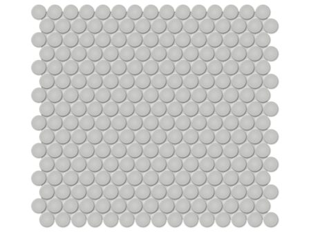 Anatolia - Soho Porcelain - 3 4 in. Penny Round Mosaic - Loft Grey Matte Fashion