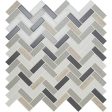 American Olean - Serentina - Herringbone Mosaic - Tranquility on Sale