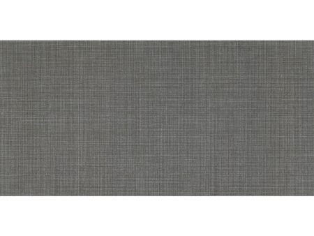 Daltile Fabric Art 12 in. x 24 in. Modern Textile - Dark Gray MT54 For Sale