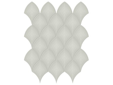 Anatolia - Soho Porcelain - Scallop Glazed Mosaic - Soft Sage Glossy Online Sale